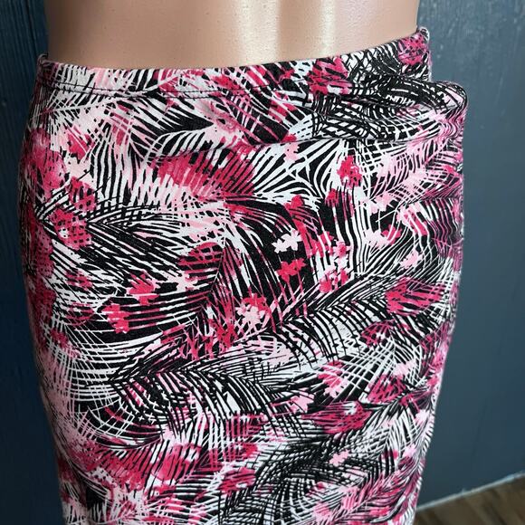 Guess Vintage Floral Asymmetrical Maxi Skirt XS Beach Cover Up Coastal Tropical - Picture 2 of 5